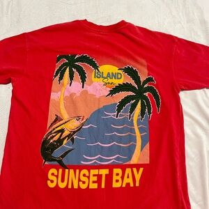 target sunset bay red t shirt